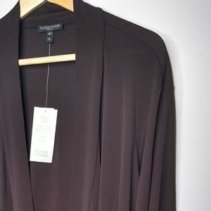 NWT Eileen Fisher Silk Waterfall Jacket SZ 1X